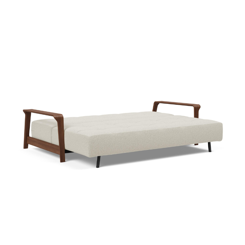 Ran D.E.L. Sofa Bed by Innovation Living in Mixed Dance Natural - 527 Upholstery as bed
