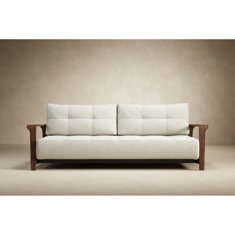 Ran D.E.L. Sofa Bed by Innovation Living in Mixed Dance Natural - 527 Upholstery 