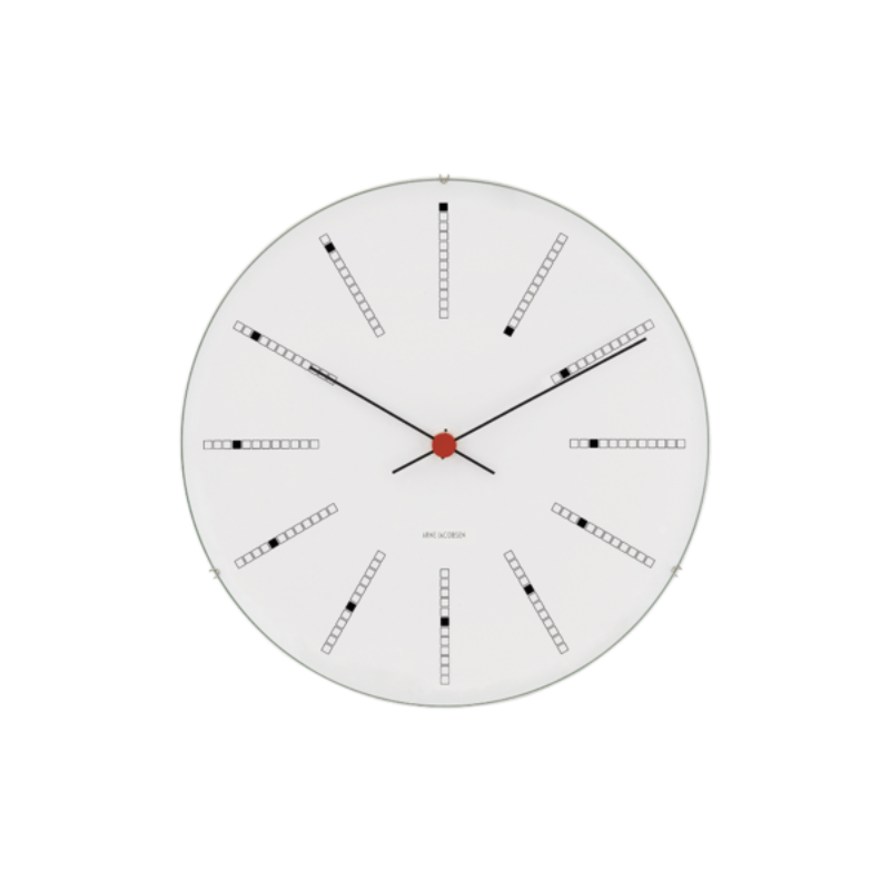 The Banker's Wall Clock from Arne Jacobsen Watches in 11.4 inch size.