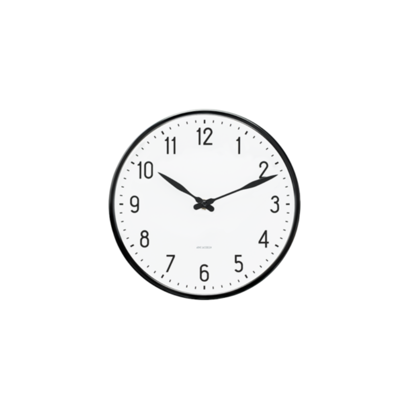 The Station Wall Clock from Arne Jacobsen Clocks 11.4 inch size.