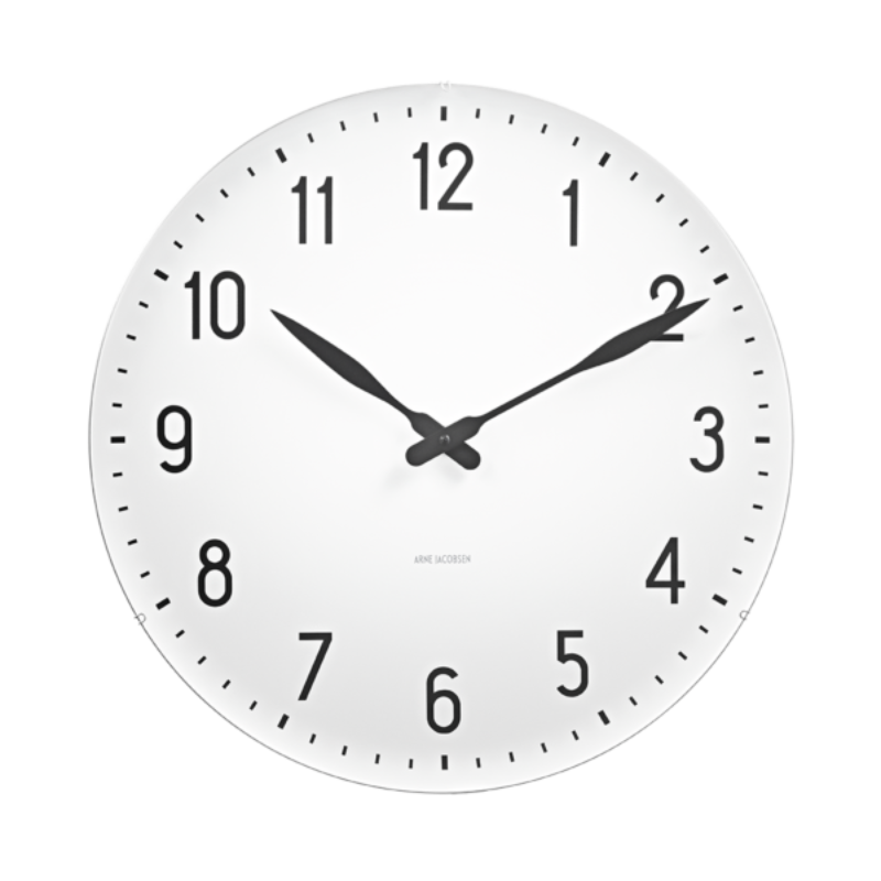 The Station Wall Clock from Arne Jacobsen Clocks 18.9 inch size.