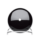 The Station Alarm Clock from Arne Jacobsen in black from the back.