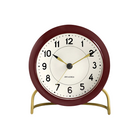 The Station Alarm Clock from Arne Jacobsen in burgundy.