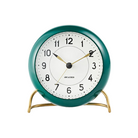 The Station Alarm Clock from Arne Jacobsen in racing green.