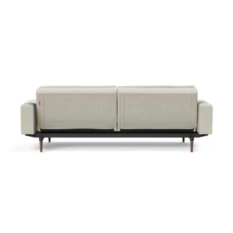 Dublexo Styletto Sofa Bed with Arms is modular sleeper sofa in natural back view