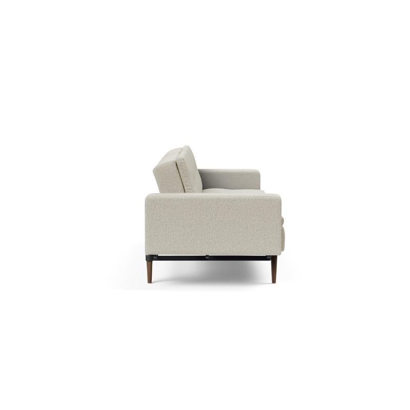 The Dublexo Styletto Sofa Bed with Arms from Innovation Living from the side.