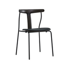 The Era Dining Chair from Eikund of Norway in black lacquered oak.