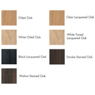 The wood options for the Jaer Bar Stool from Eikund of Norway.