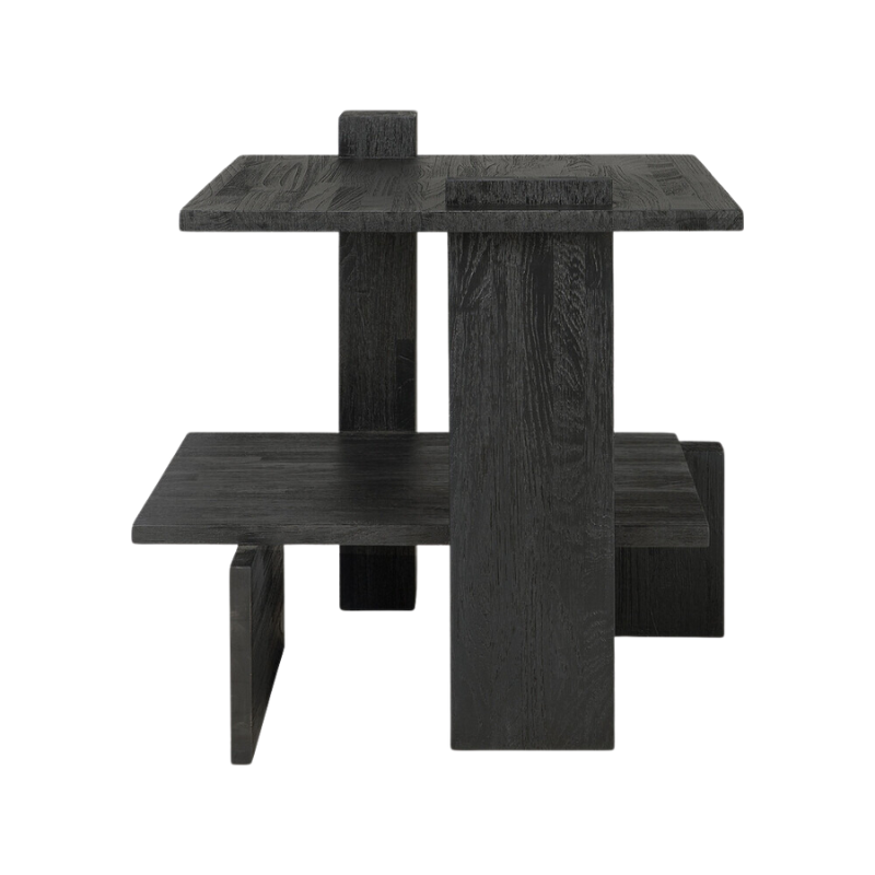 The Abstract Side Table from Ethnicraft from the rear.