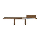 The Double Extendable Dining Table from Ethnicraft made from solid teak.