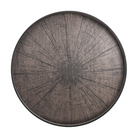 The Slice Wooden Tray from Ethnicraft round shape, size large in black.