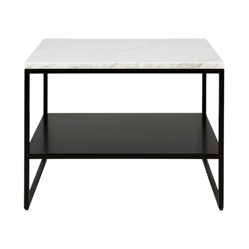 The Stone Side Table from Ethncraft in white carrara.