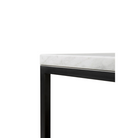 The Stone Side Table from Ethncraft in white carrara table top.