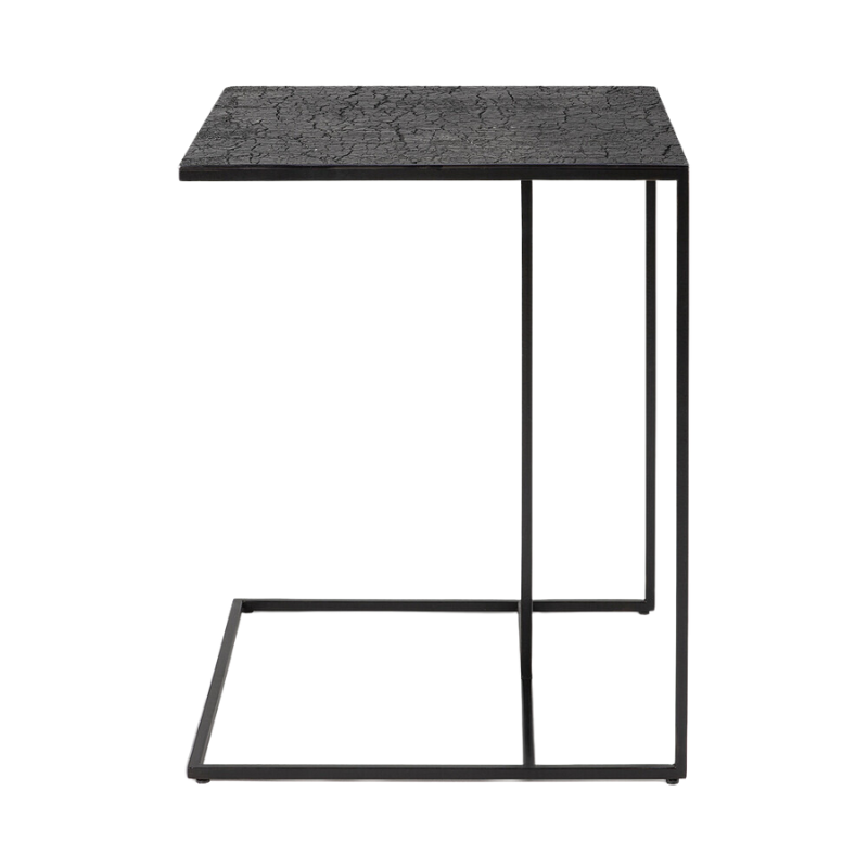 The Triptic Side Table from Ethincraft in black.