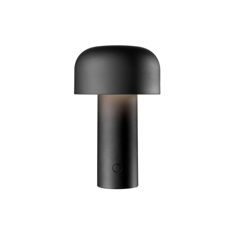 The Bellhop Portable Table Lamp from FLOS in matte black.