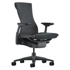 The Embody Chair from Herman Miller with the graphite frame and dark carbon sync fabric.