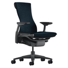 The Embody Chair from Herman Miller with the graphite frame and nightfall sync fabric.