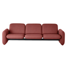 The Wilkes Modular Sofa 3 Seater from Herman Miller with beck fabric in lingonberry color.