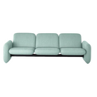 The Wilkes Modular Sofa 3 Seater from Herman Miller with beck fabric in sea glass color.