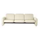 The Wilkes Modular Sofa 3 Seater from Herman Miller with flambier fabric in cream color.