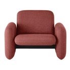 The Wilkes Modular Sofa Group Chair from Herman Miller with beck fabric in lingonberry color.