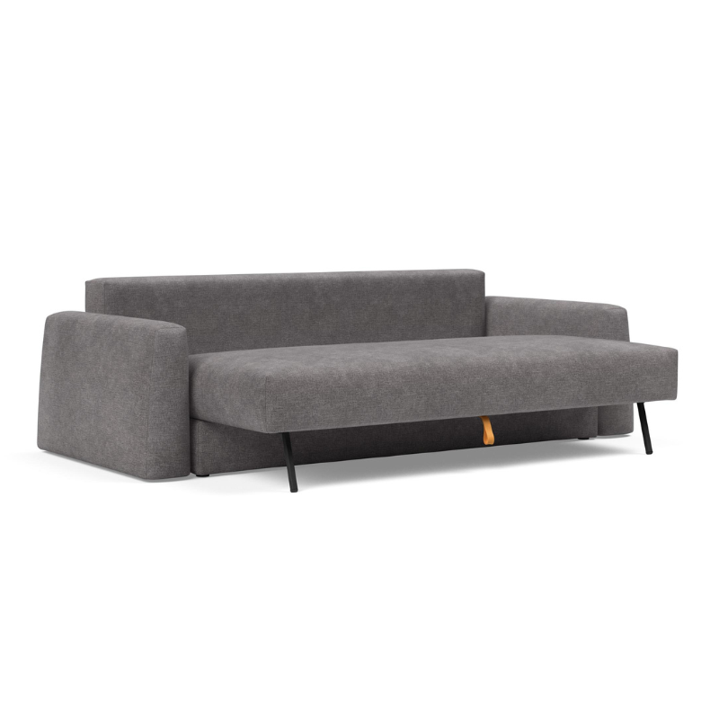 The Cone Sofa Bed from Innovation Living extended for lounging.