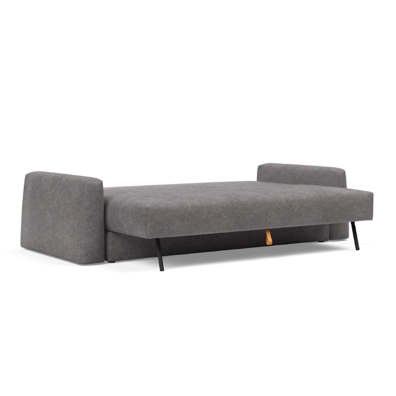 The Cone Sofa Bed from Innovation Living set up as a bed.