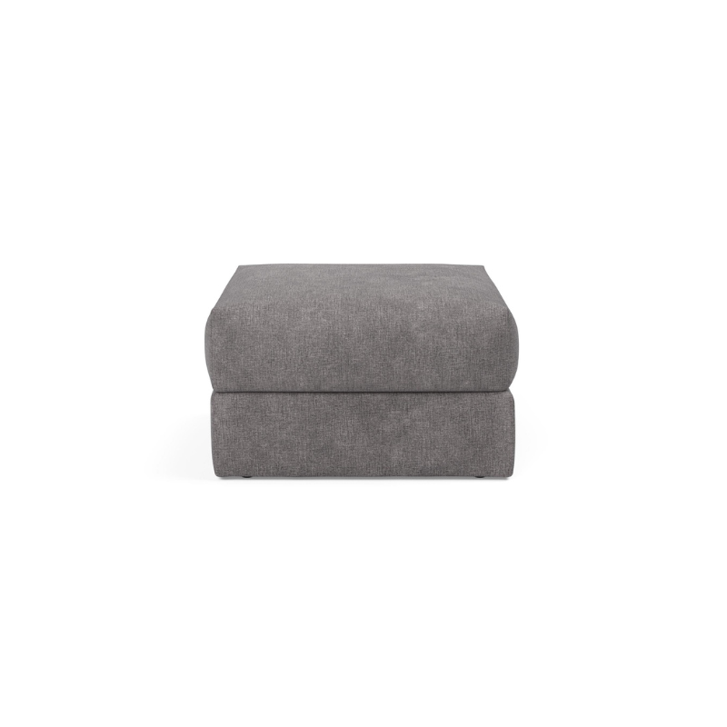 The Cornila Ottoman from Innovation Living in Avella Warm Grey 282.