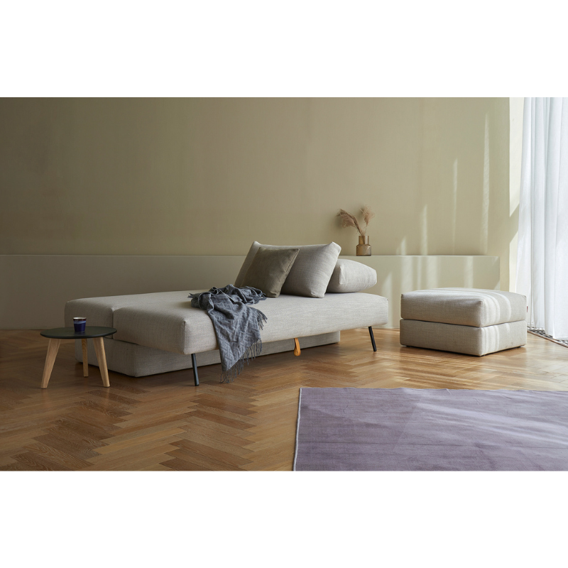 The Cornila Ottoman from Innovation Living in a den.