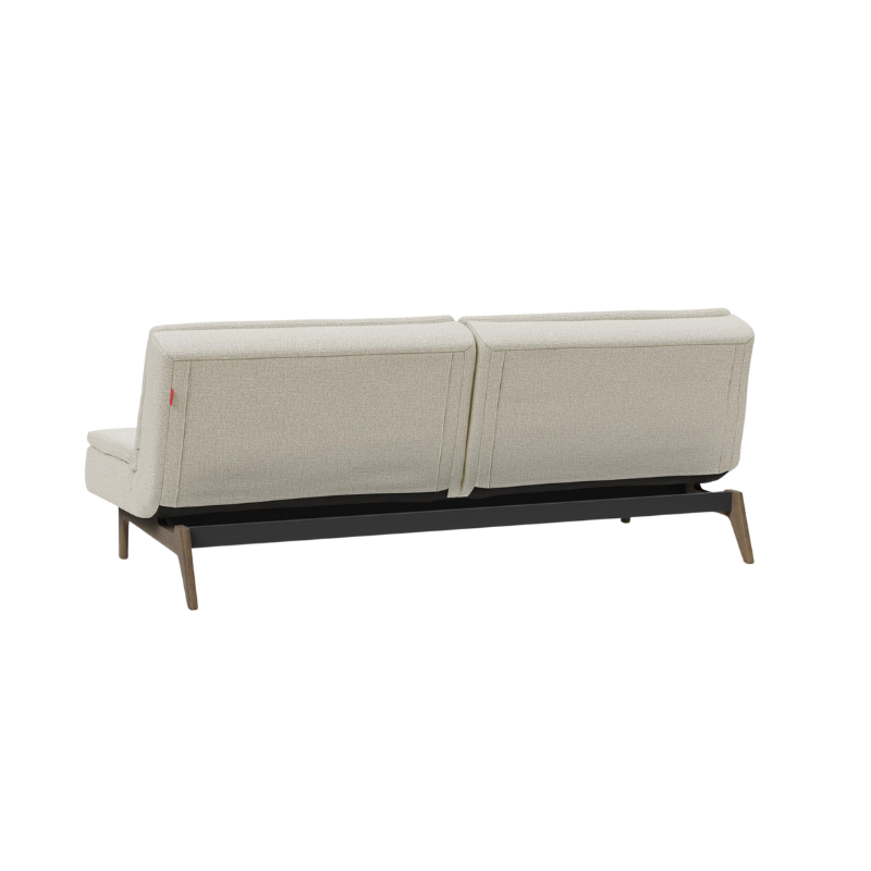 The Dublexo Eik Sofa Bed Smoked Oak from Innovation Living from the back.