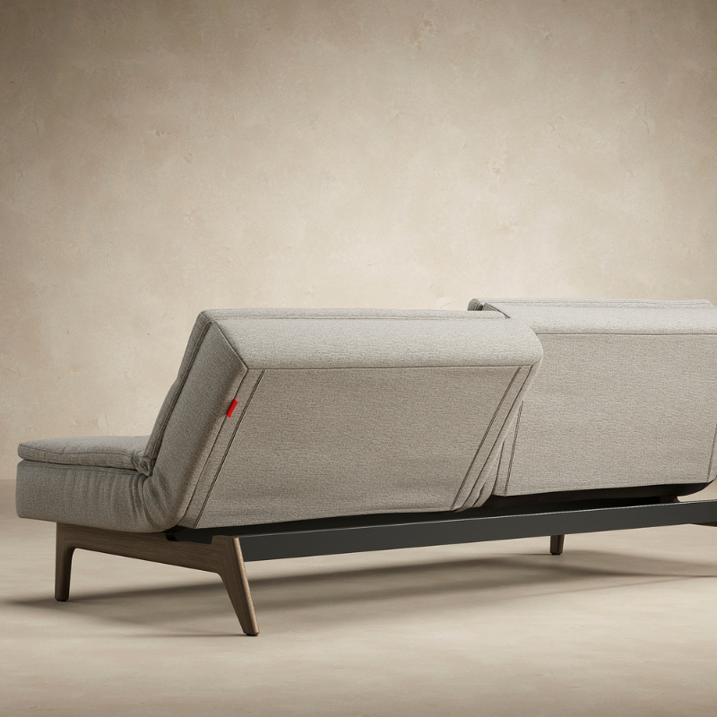 The Dublexo Eik Sofa Bed Smoked Oak from Innovation Living in a family space.