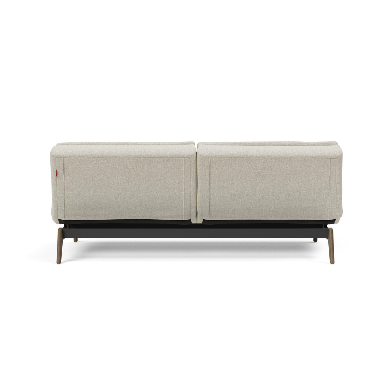 The Dublexo Eik Sofa Bed Smoked Oak from Innovation Living from the rear.