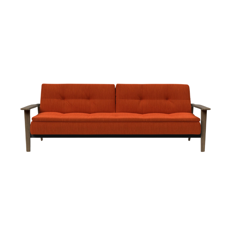 The Dublexo Frej Sofa Bed Smoked Oak from Innovation Living in Elegance Paprika 506.