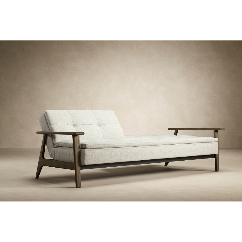 The Dublexo Frej Sofa Bed Smoked Oak from Innovation Living in a studio.