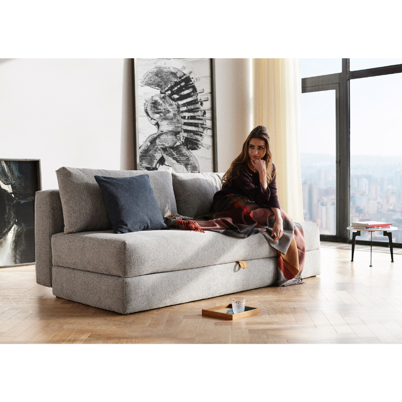 The Osvald Sofa Bed from Innovation Living in a living room.