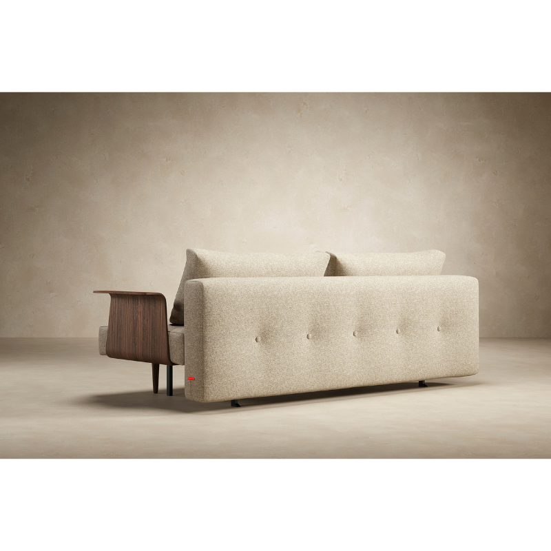 The Recast Sofa Bed Dark Styletto With Arms from Innovation Living in a den.