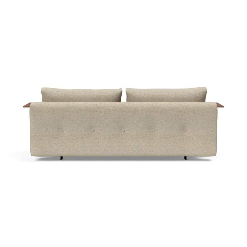 The Recast Sofa Bed Dark Styletto With Arms from Innovation Living from the back.