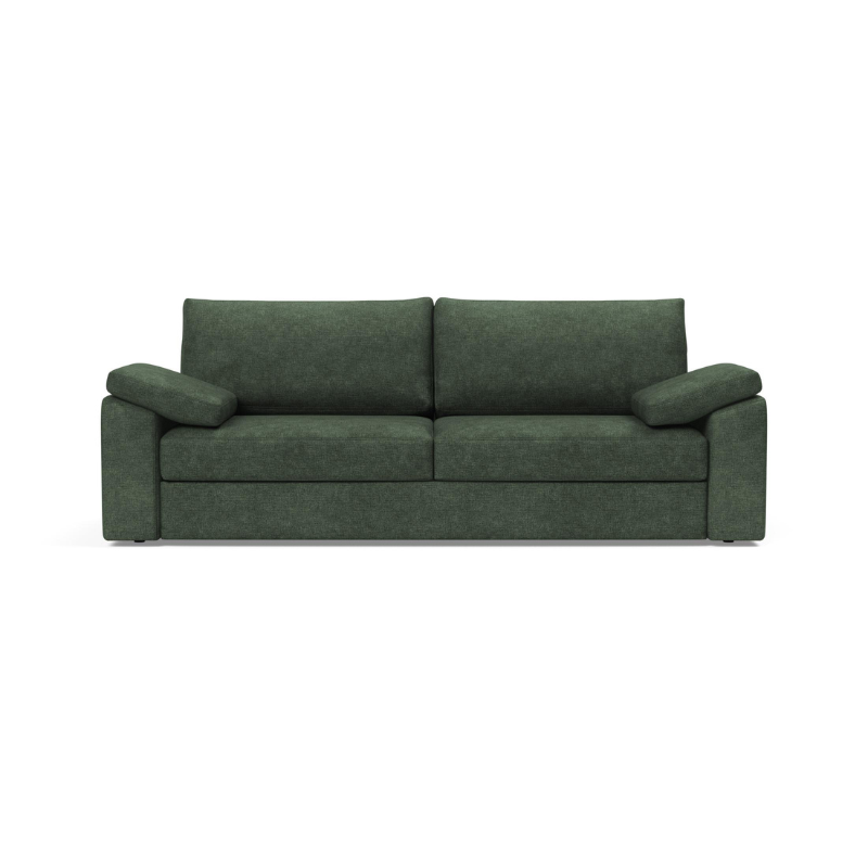 The Vilander Sofa Bed With Cushion Arms from Innovation Living in Avella Pine Green 281.