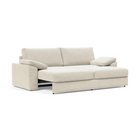 The Vilander Sofa Bed With Cushion Arms from Innovation Living extended in in lounge position.