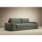 The Vilander Sofa Bed With Wide Arms from Innovation Living in a den.