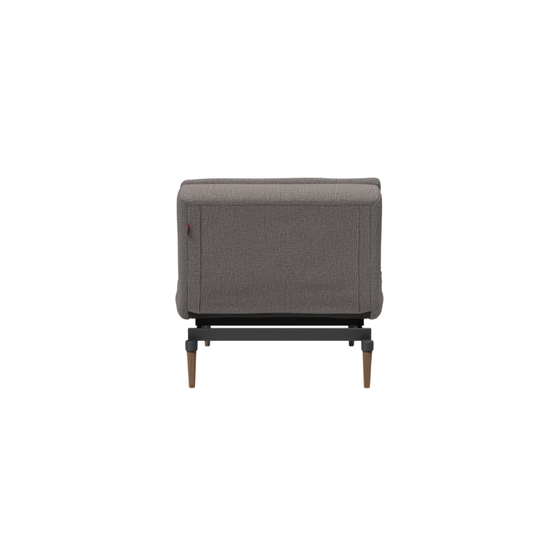 The Dublexo Eik Lounge Chair in grey back view
