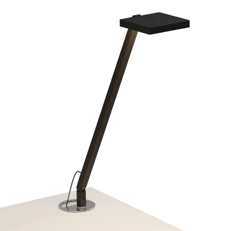 The Focaccia Solo Lamp from Koncept with the grommet mount in matte black.