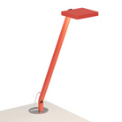 The Focaccia Solo Lamp from Koncept with the grommet mount in matte fire red.