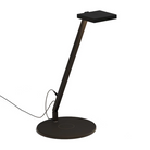 The Focaccia Solo Lamp from Koncept with the wireless charging base in matte black.