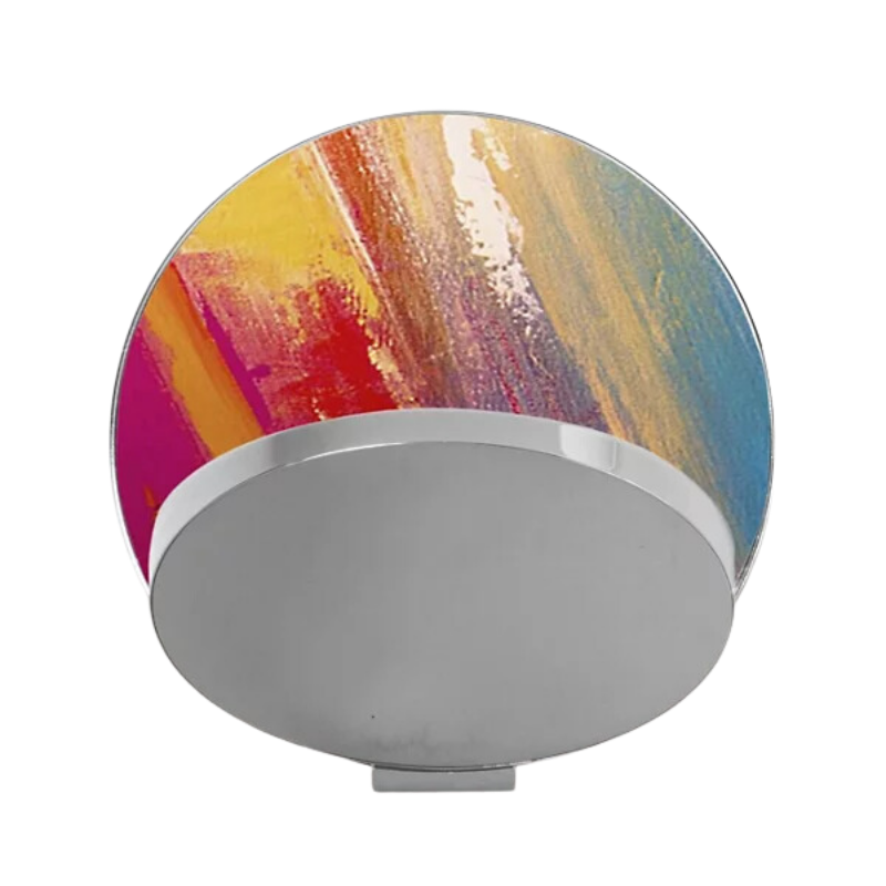 The Plug-In Gravy Wall Sconce from Koncept with the chrome body and paintable plate.