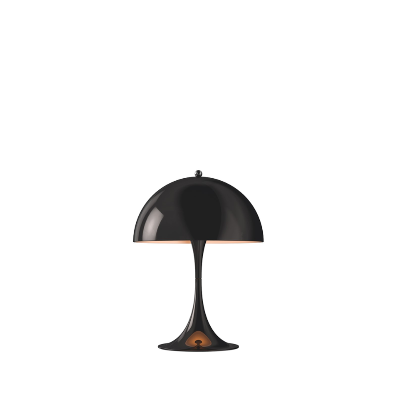 The Panthella 250 Table Lamp from Louis Poulsen in black.