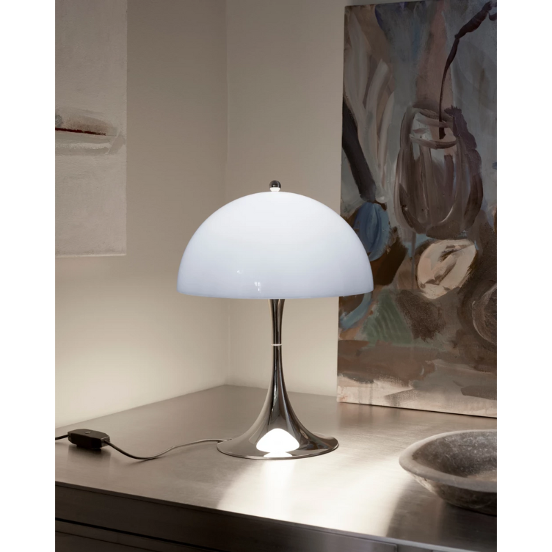 The Panthella 250 Table Lamp from Louis Poulsen in an art studio.