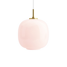 The 9.8 inch VL45 Radiohus Pale Rose Pendant from Louis Poulsen.