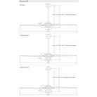 The dimensions for the Torsion 20W LED - 62" from The Modern Fan Co.