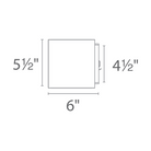 The Bloc Up/Downlight from Modern Forms dimensions.